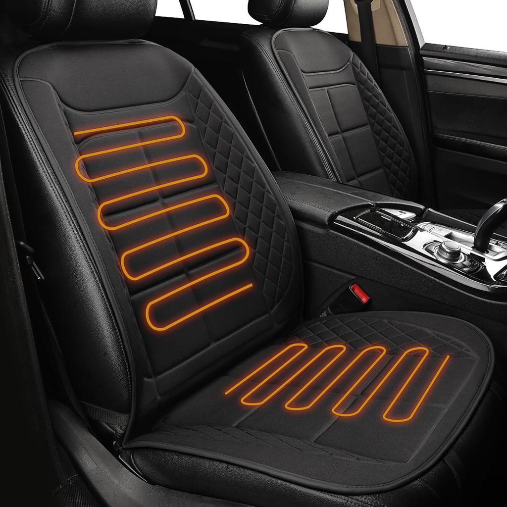 Car Seat Cushion Comfortable Seat Cover For Cars Trucks SUV Van, Full Back And Seat Cushion For Driver Or Passenger Black 1 Pack