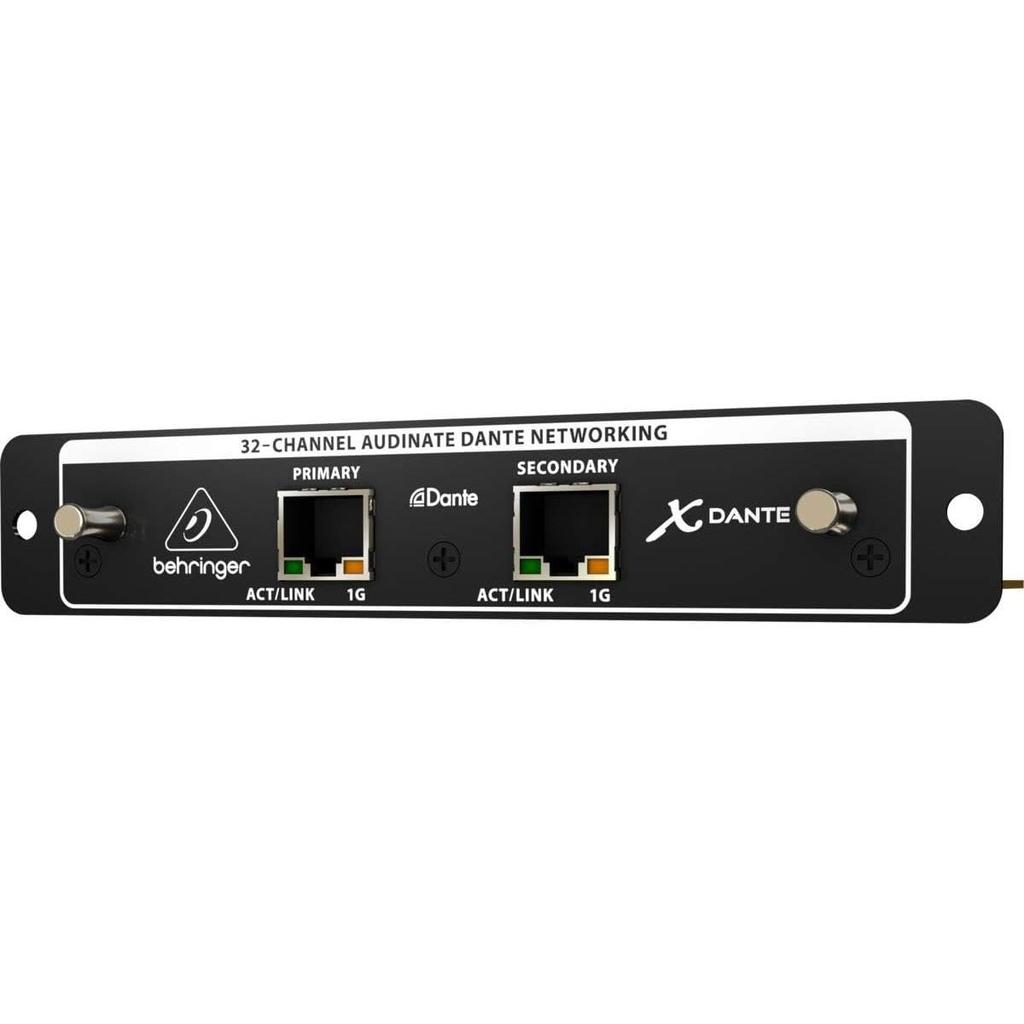 Behringer X32 Option Card DANTE Network Interface 24bit Compatible Black 44.1kHz/48kHz X-DANTE