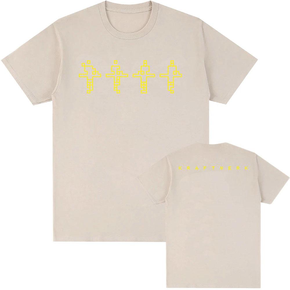 Kraftwerk Graphic Print T-shirt Short Sleeve Cotton Tshirts Unisex Streetwear Hip Hop Fashion Casual T Shirt Tees