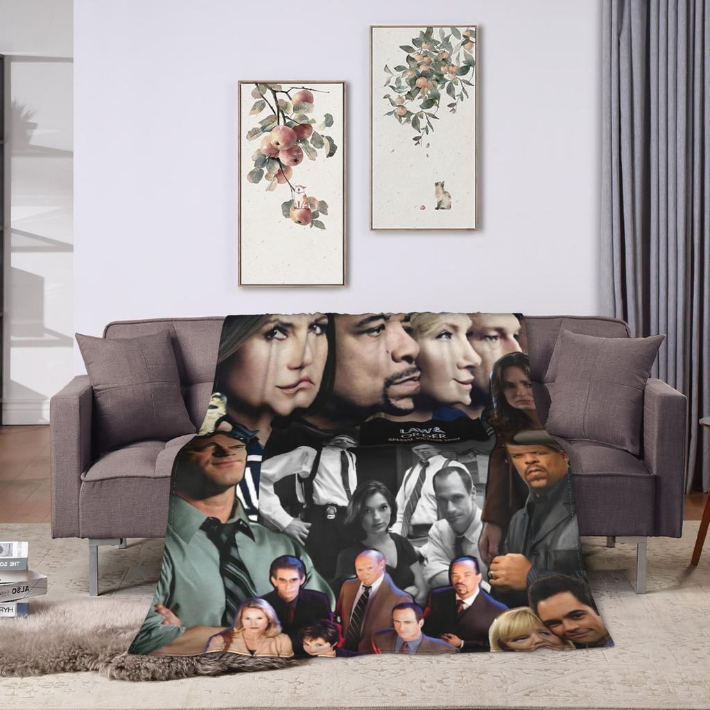Law Order SVU Blanket  Warm Soft Fashion Plush Throw Blanket For Bedroom Picnic Flannel Bedspread Bed Cover