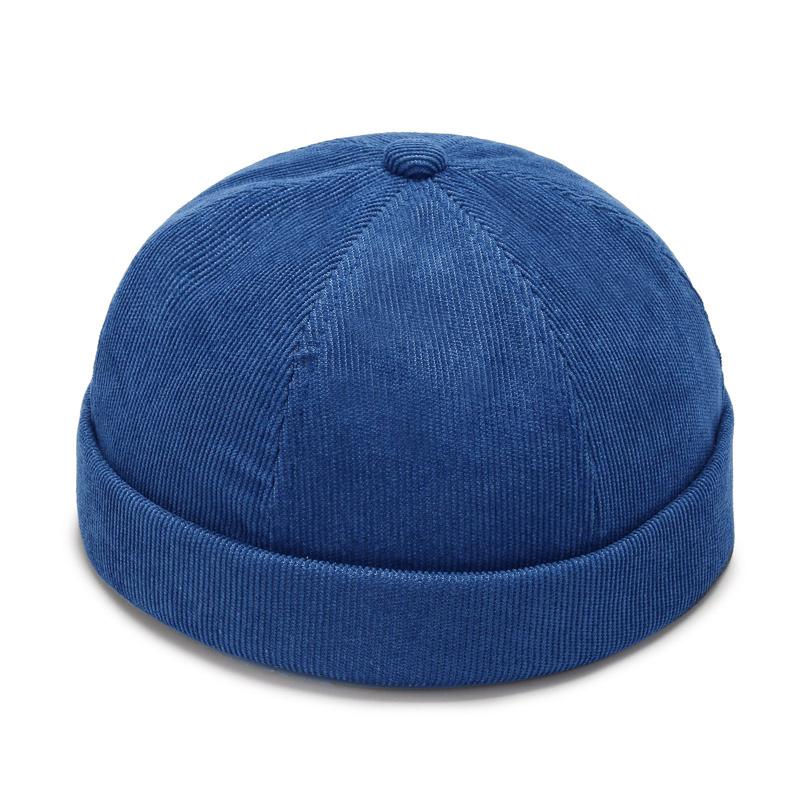 Retro Brimless Docker Cap Summer Cotton Brimless Melon Skullies Caps Casual Streetwear Beanie Hat Hip Hop Hats For Men Women