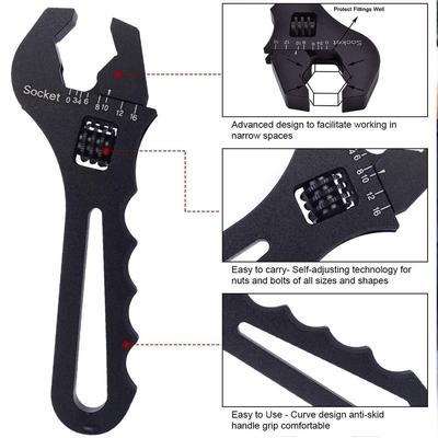 AN3-AN16 Adjustable Wrench Truck Automobile Hose End Fitting Spanner