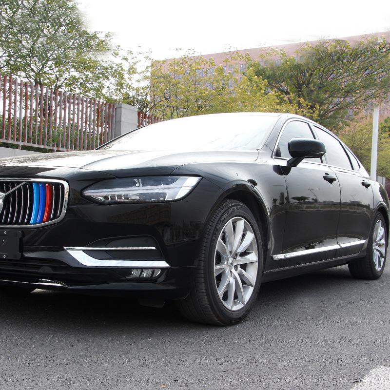 Decor Rama Proiector Ceață Față Volvo S90 & Autocolant Protector Buza Față