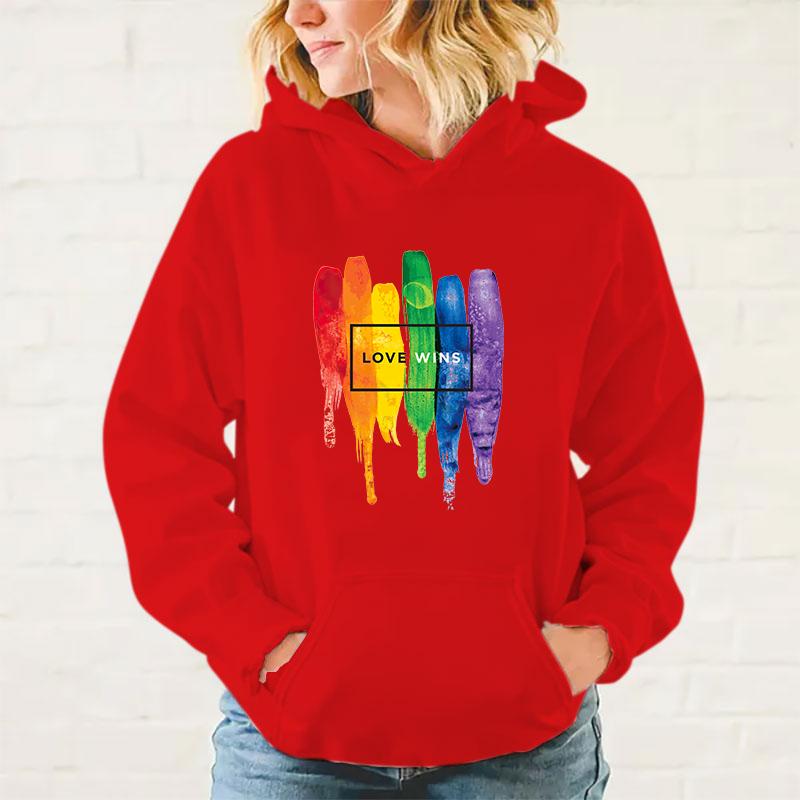 y2k hoodies Lgbt Love Wins Printed Hoodies Men/Women Sweatshirts Casual Hoodie Personality Pullover