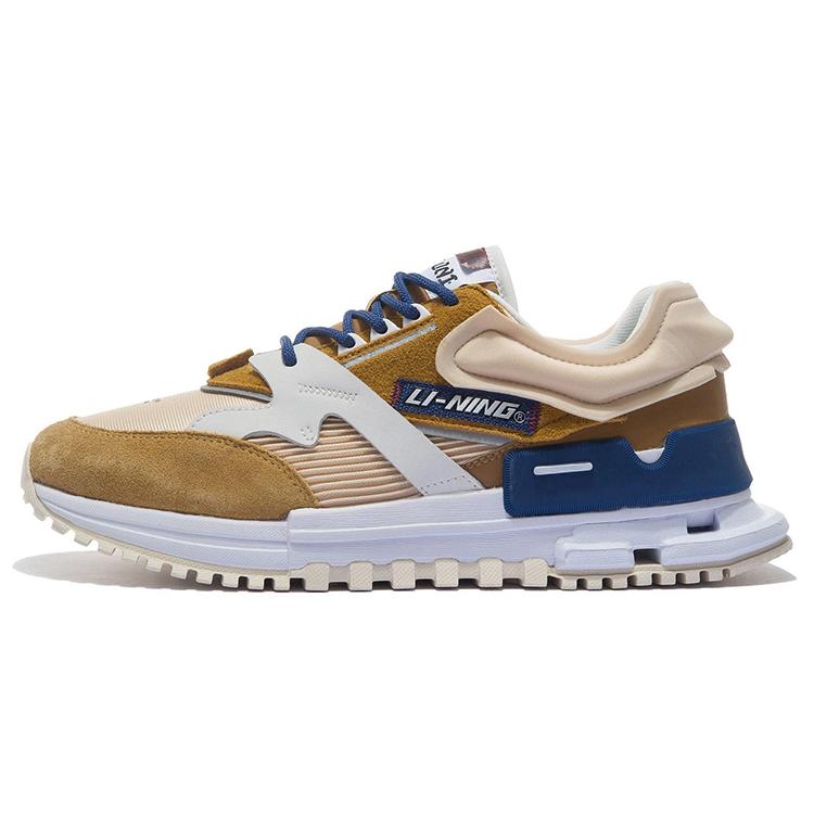 

Li Ning 001 Ingenuity Cushioning Slip Resistant Abrasion Resistant Low top Casual Shoes Men s Bone Brown AZGS007-2 40