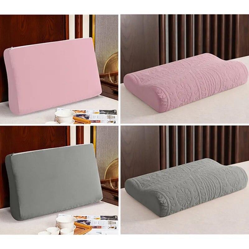 Capa de almofada impermeável rebote fronha de espuma de memória acolchoado látex fronha protetor de contorno