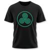 Keltisches Triskele T-Shirt | Irischer dreifacher Spiralenknoten Grafikdruck T-Shirt