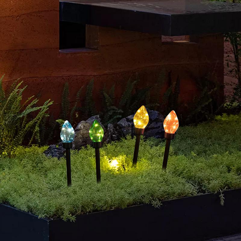

Christmas Solar Lights Solar Christmas Decor 4 Pieces Ground Lighting Yard Decorations For Lawn Garden Front Door Driveway Porch China Mainland