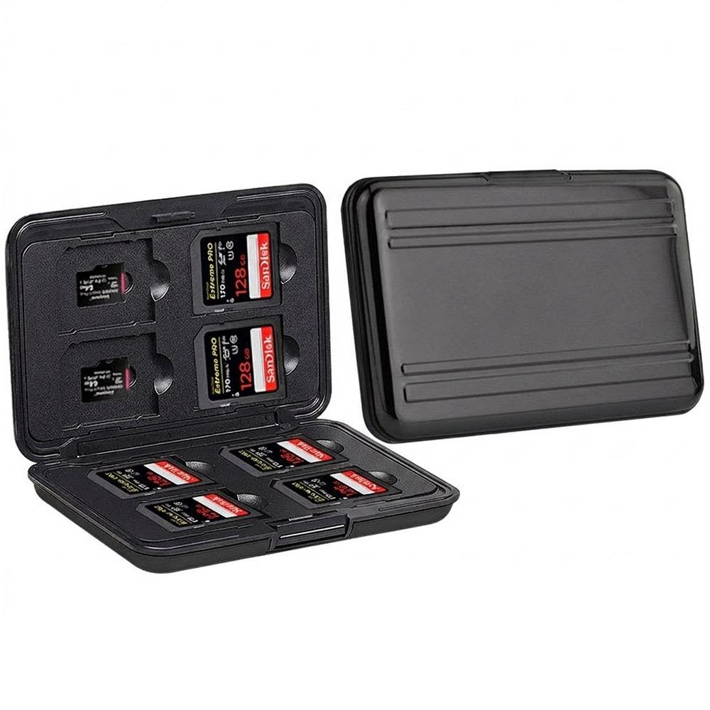 16 Slot Memory Card Case Dual Layer Micro SD Card Holder SD Cards Storage Box Data Storage чёрный