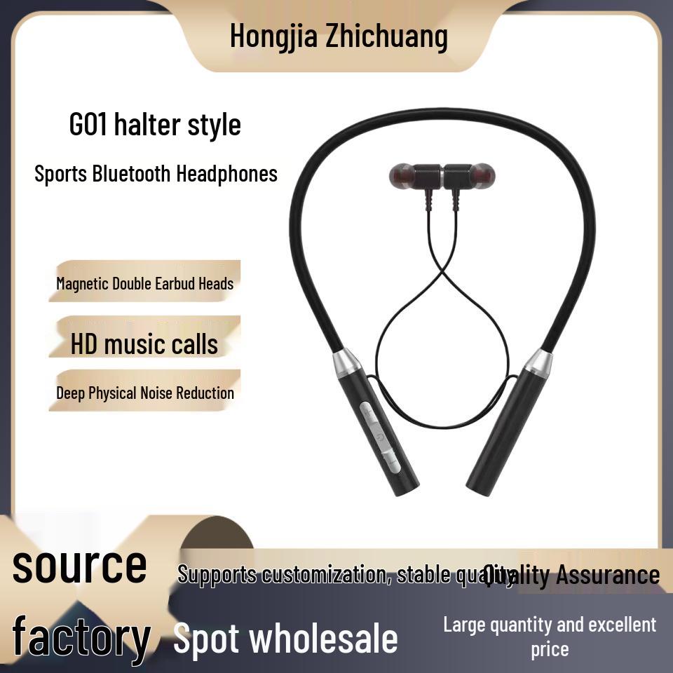 G01 Sports Neckband Bluetooth Earphones with Ultra-Long Battery Life for Comfortable, Pain-Free Running.