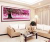 R-STYLE Cross-stitch embroidery kit with beautiful design that you'll admire even after completion, includes embroidery tools (cherry blossom pattern)