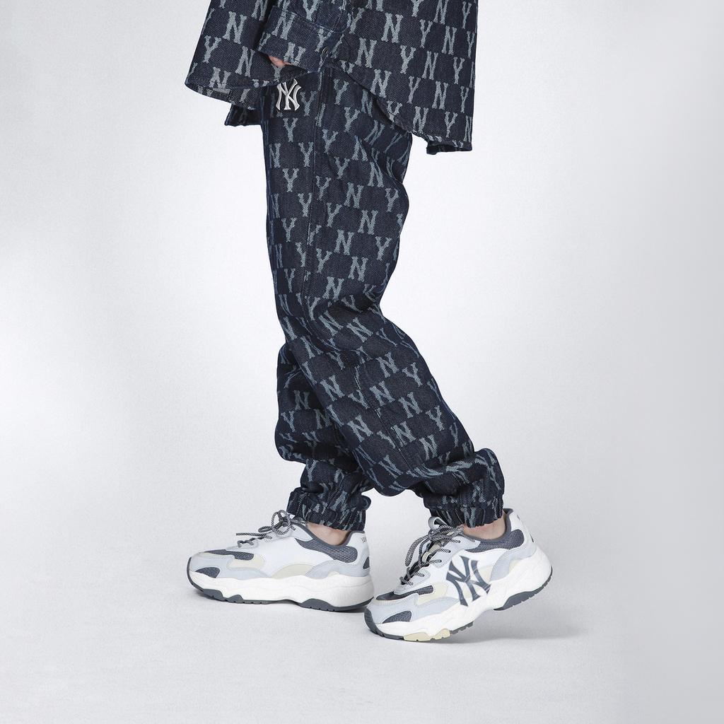 New MLB Old Flower Jeans Unisex Dark Blue 3ADP02014-50BLD