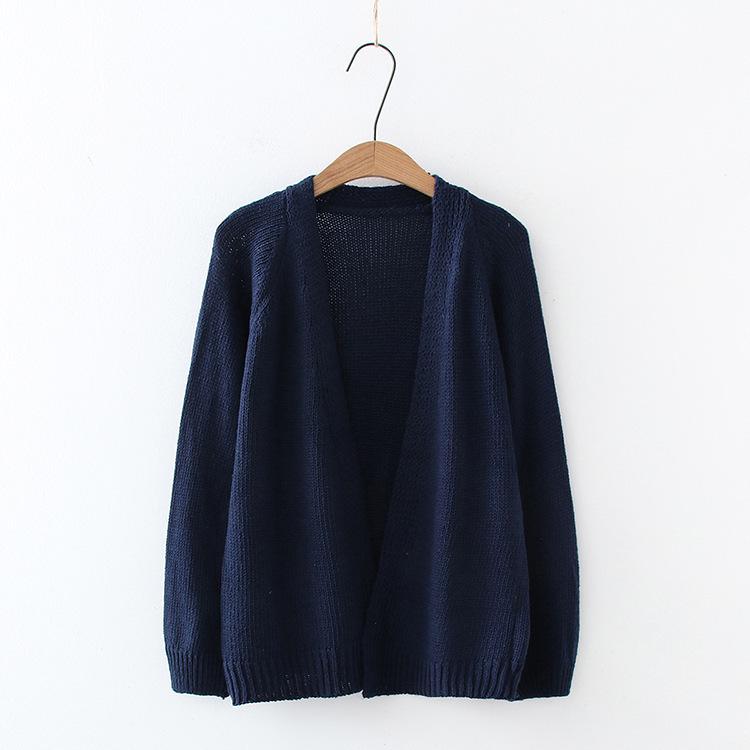 Autumn 2023 Korean Chic Loose Knit Cardigan for Students