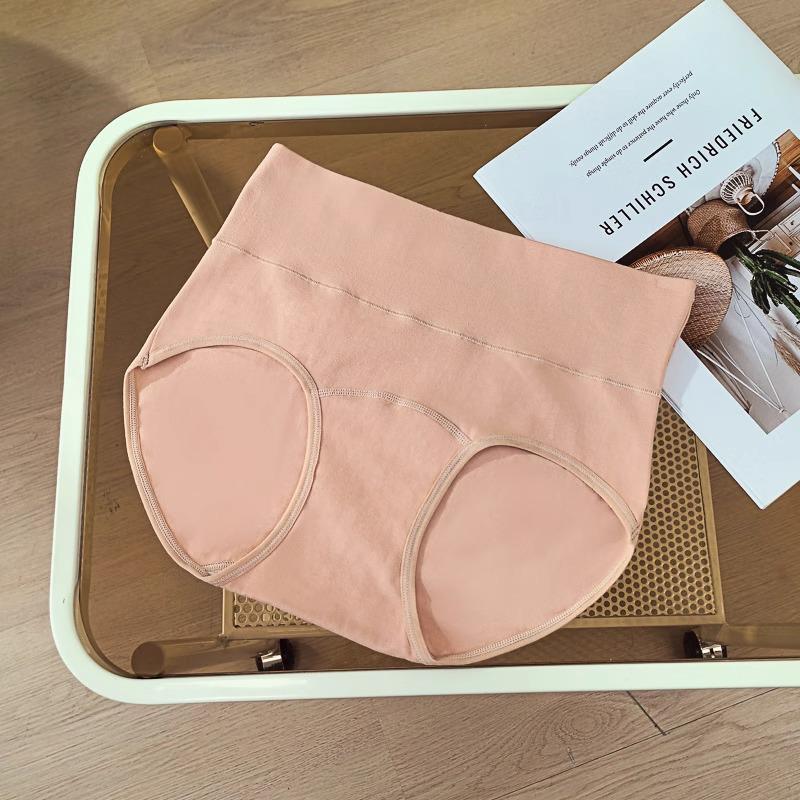 7A Grade Antibacterial Breathable Cotton Women's Plus Size Mid-Rise Triangle Panties