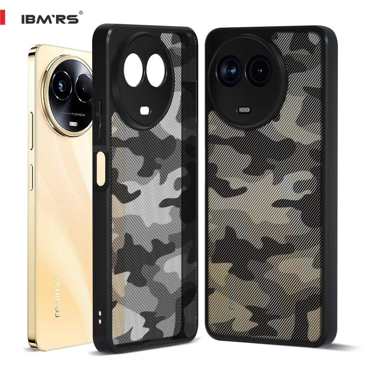 

(В комплекте ремешок на запястье)Двойное покрытие против царапин для Realme 11 5G Чехол, против отпечатков пальцев, удобный на ощупь чехол для телефона для женщин, мужчин - матовый прозрачный Art Camo