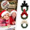6/12 Stück Weihnachts-Mini-Kränze Bandbögen Rote Früchte Fensterdekorationen Küchenschrank-Kränze Weihnachtsfeier Hausdekoration