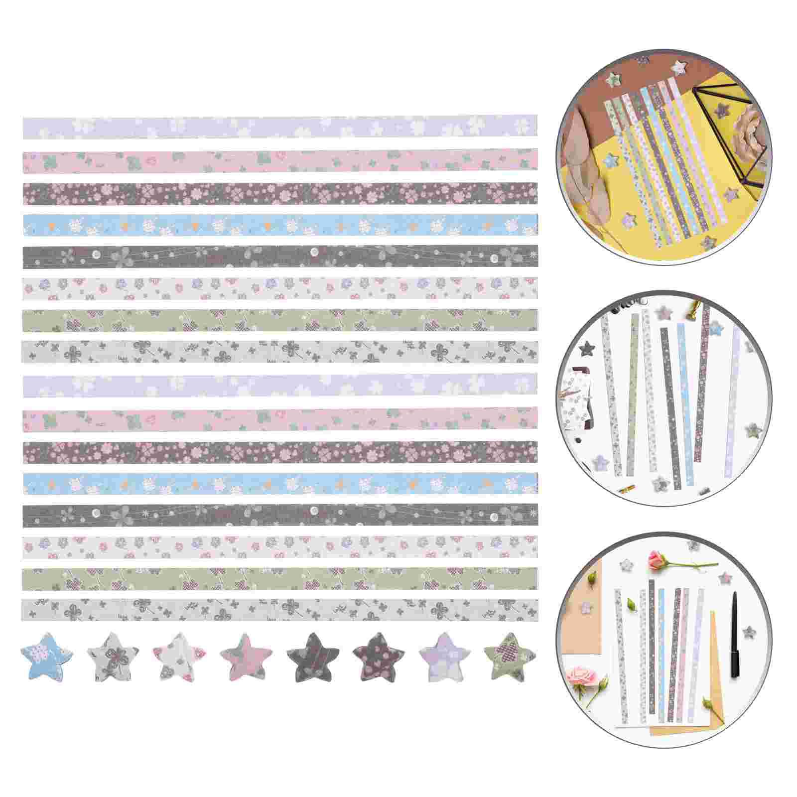 540 Pcs Origami Star Paper Strips Stars Cute Decoration Double