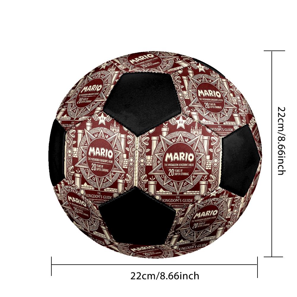 1pc Super Mario Football Soccer Ball Size 5 Indoor Soccer Ball Fashion Colorful Backyard Game -Great For Sports Fans Gift HE105