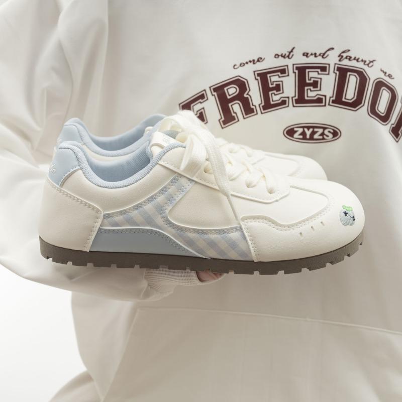 

Туфли Dexun с круглым носком и плоской подошвой Модная и универсальная женская обувь Удобная спортивная обувь Повседневные белые туфли 40