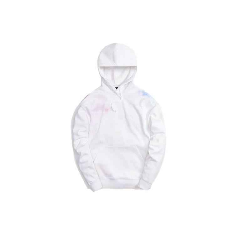 Kith Tie Dye Williams III Hoodie White/Red Unisex Tops KH2636-101