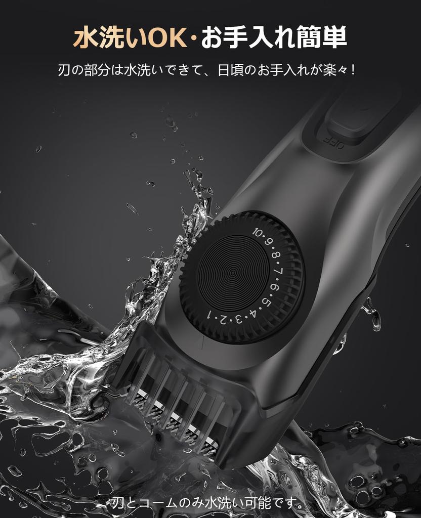 Beard Trimmer with 39 Length Automatic USB Fast LED Battery Level 90 Minutes of Continuous Use After 1 Hour Full for Body Professional and Home