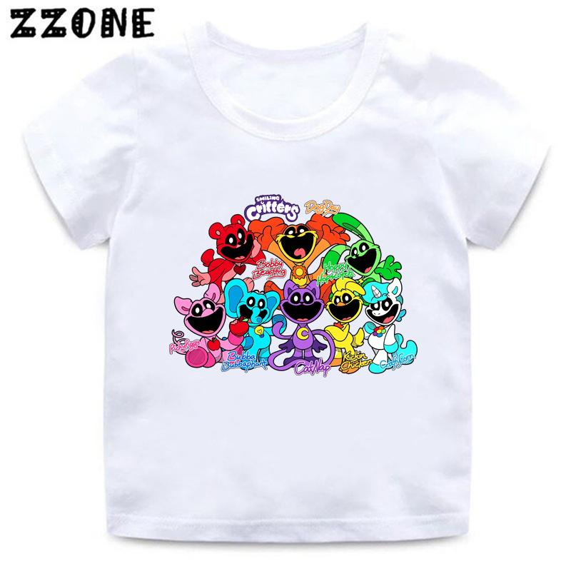 

Summer Tops Hot Sale Smiling Animal Print Cartoon Children s T-Shirt Girls Clothing 100