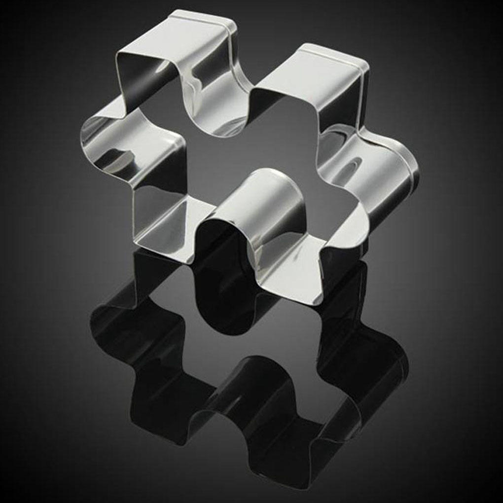 Keksausstecher in Puzzleform, Sandwich-Ausstecher aus Edelstahl für Kinder und Erwachsene