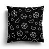Nordic Autumn Black and White Simple Printed Sofa Cushion Cover Pillowcase Home Party Car Bedding
