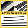 For 2008-2013 Honda Fit Jazz 4Pcs Weatherstrip Window Moulding Trim Seal Belt