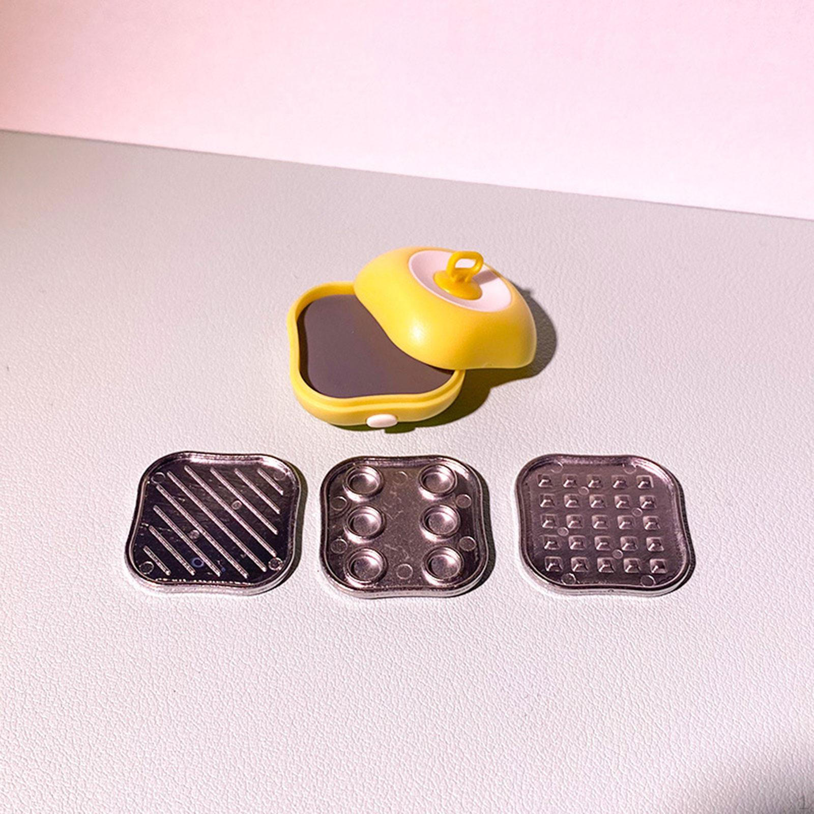 

1/12 Mini Dollhouse Egg Cooker Model Accessory Kitchen Appliance Multifunctional Photo Props жовтий