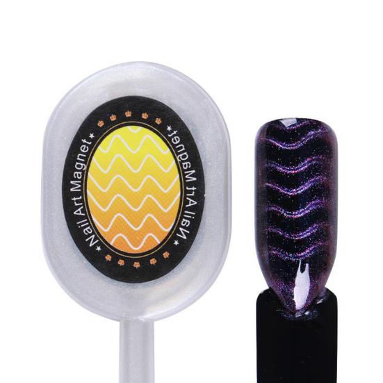 Stripe Wave Leaf Magnet Board DIY UV Cat Eye Nail Gel Polish Manicure Art Tool