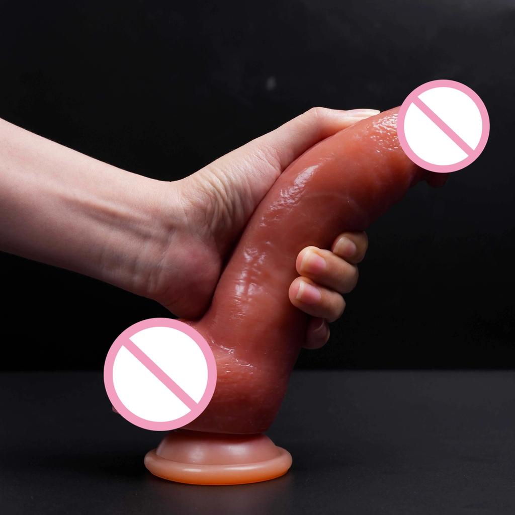 3 Size Super Realistic Dildos Soft Silicone Big Penis with Suction Cup G-spot Female Masturbator Anal Plug Sex Toy for Women Men