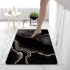 Marmor Vergoldung Druck Badezimmer Verdickungsmatte Bad Rutschfeste Teppiche Im Waschbecken Badewannenseite Bodenläufer Duschraum Fußmatte Memory-Schaum 3D-Pad