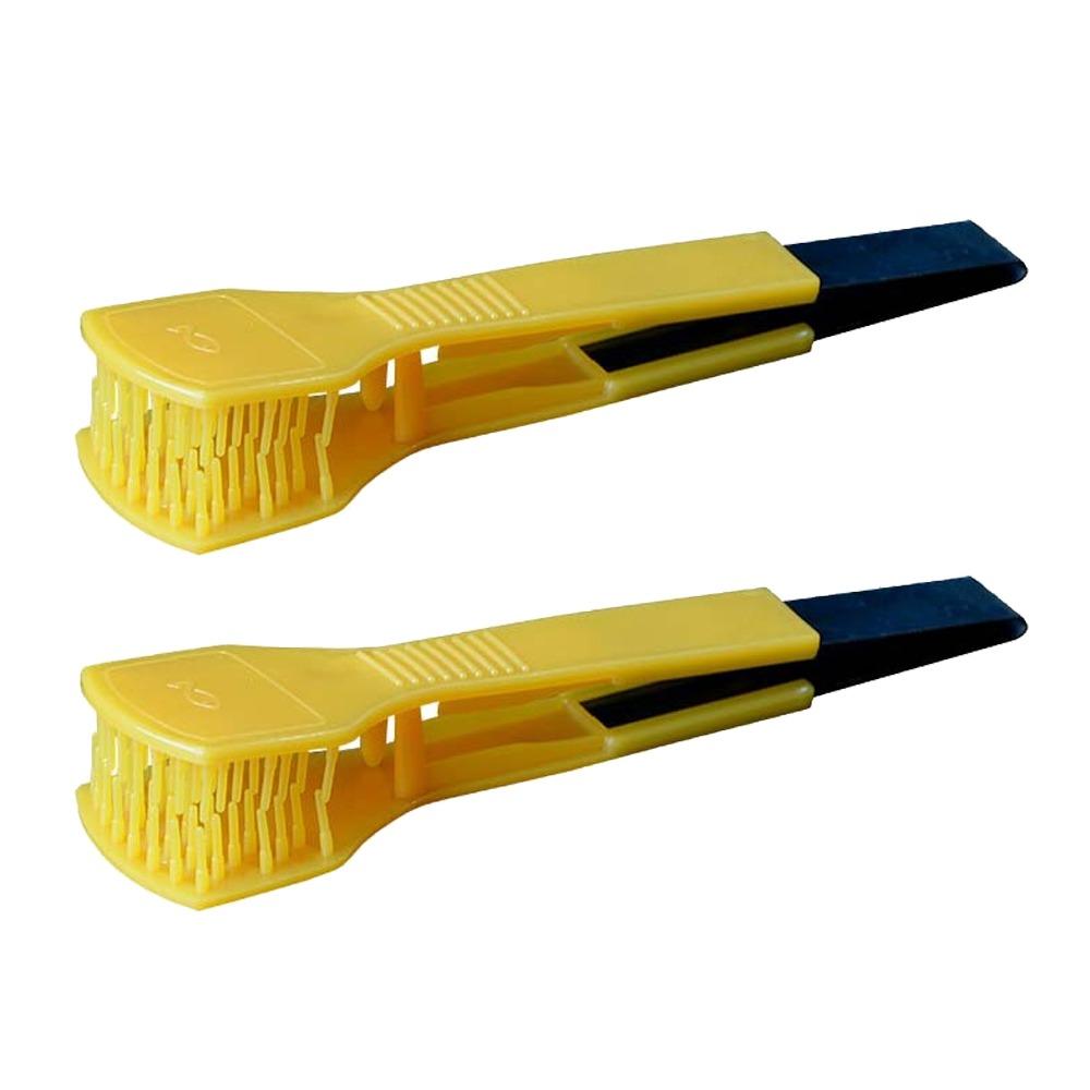 

2Pcs Ergonomic Grip Grape Flower Thinning Tool Handheld Vine Bud Comb Vineyard Management жёлтый