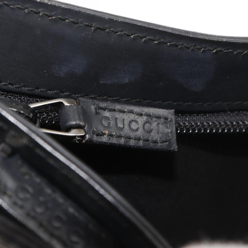 GUCCI Shoulder Bag 001.3778 black leather Women Used