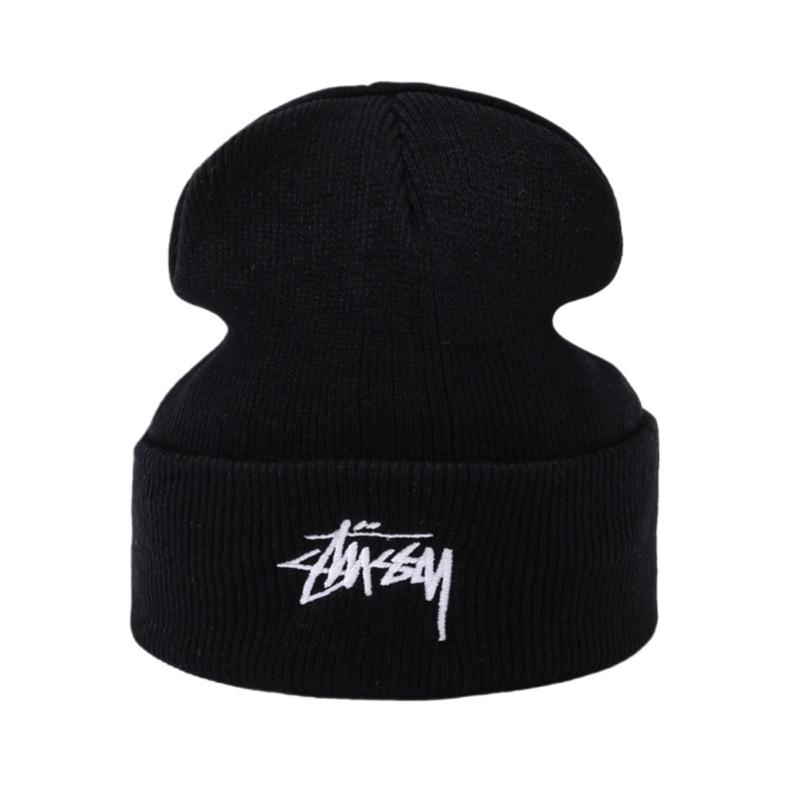 

Unisex Korean Embroidered Knit Hat - Warm Spring/Autumn Wool Beanie for Outdoor Use One size