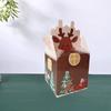 12pcs Cute Christmas Gift Box Paper Candy Box Storage Box Xmas Eve Packaging Bag  Macaron