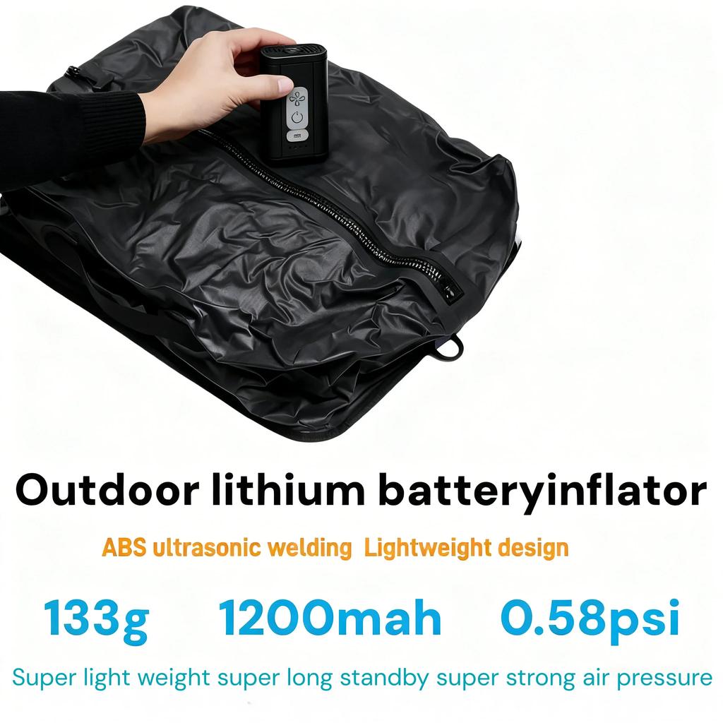 Wiederaufladbare Luftpumpe für aufblasbare Artikel, Kabellose elektrische Pumpe für Luftmatratzen Poolschwimmer, Mini-Vakuumpumpe für Aufbewahrungsbeutel
