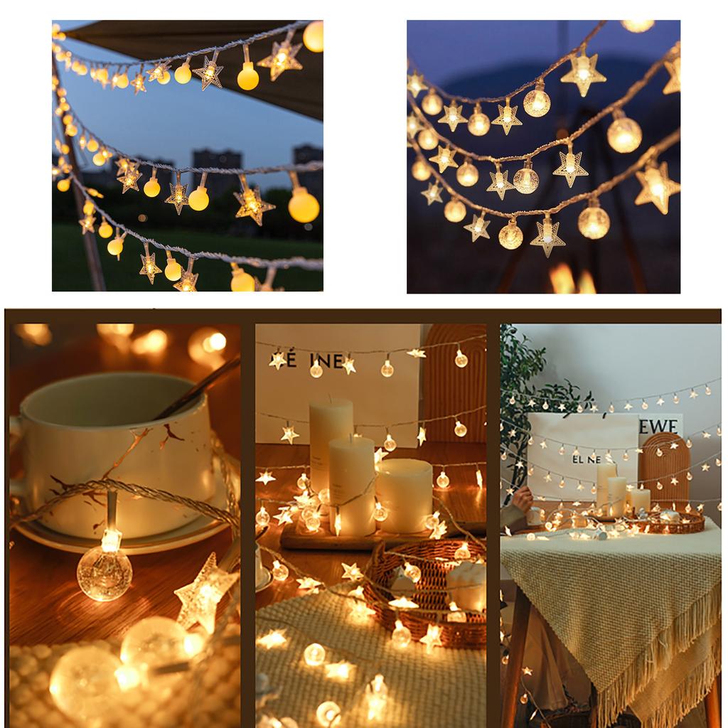 Christmas Lights Warm White For Outdoor Indoor Bedroom Garden Christmas Tree Wedding 33Ft 20Ft 10Ft Battery Operated