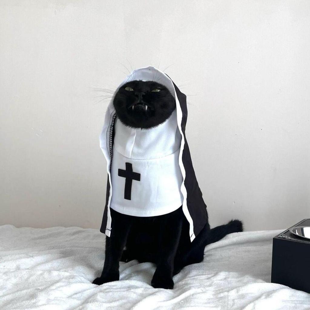 Breathable Summer Cat Clothes: Funny Cosplay Photo Props for Small and Medium Pets