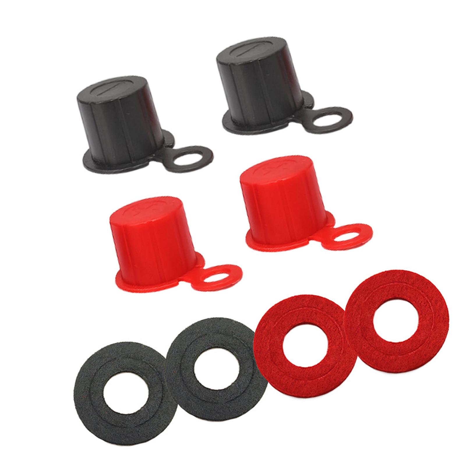 

Insulated Terminal Protector Caps Universal Prevents Leakage Corrosion Battery Terminal Caps for Car Truck Batteries чорний/червоний