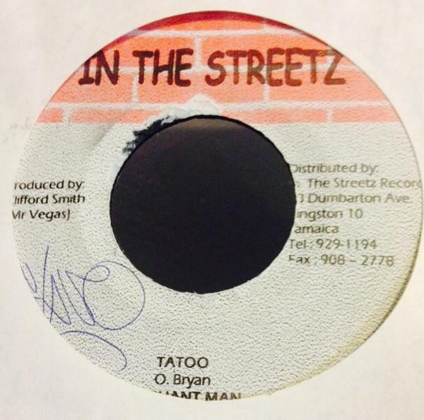 7inch Record ELEPHANT MAN - Tatoo NONE In The Streetz  2003 Jamaica Reggae, Ska & Dub Used