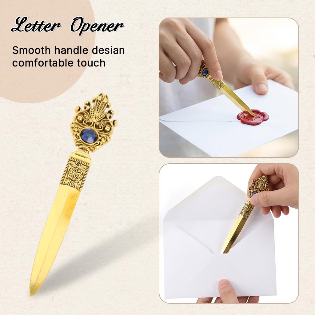 Vintage Quill & Wax Seal Calligraphy Gift Set