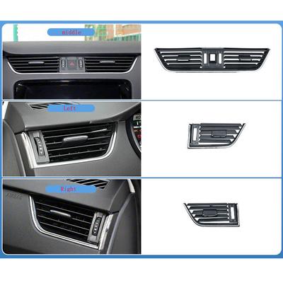 Octavia Coche Salpicadero Central Delantero Izquierda Derecha Medio Rejilla de Ventilación de Aire Acondicionado Panel de Ventilación Cubierta Para Skoda 2015- 5E0820951D