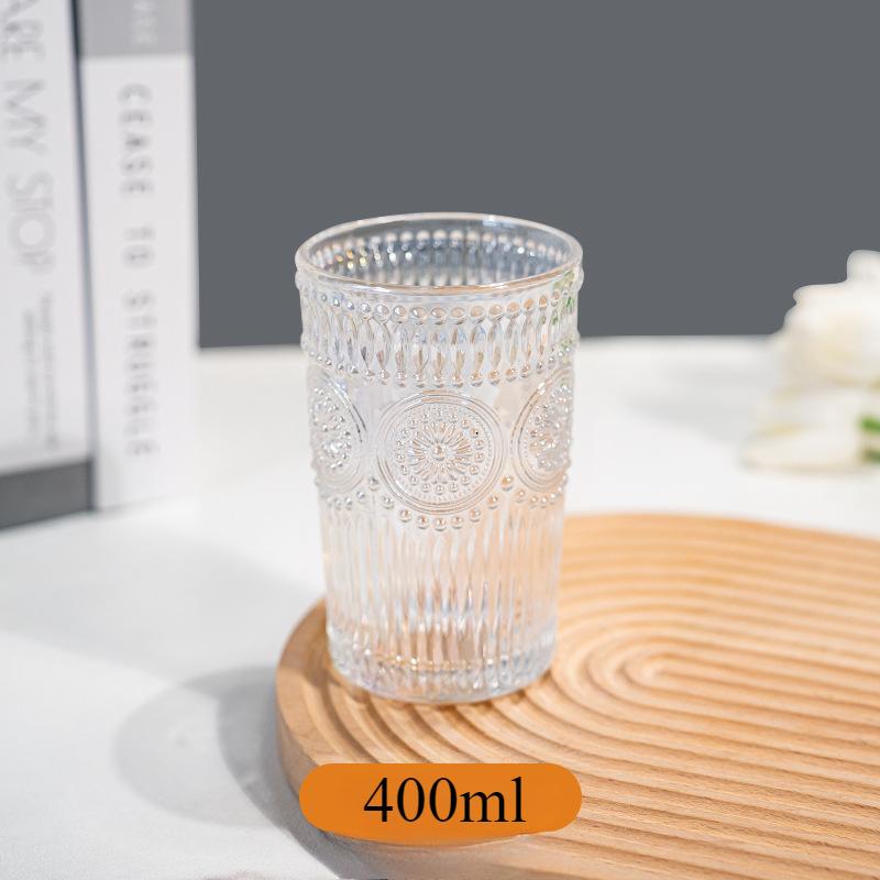 Sunflower Glass Breakfast Milk Coffee Beer Tea Water Cup Multi Functional Transparent Glass Cup Tooth Mug Lover Cuper Gift 1pcs