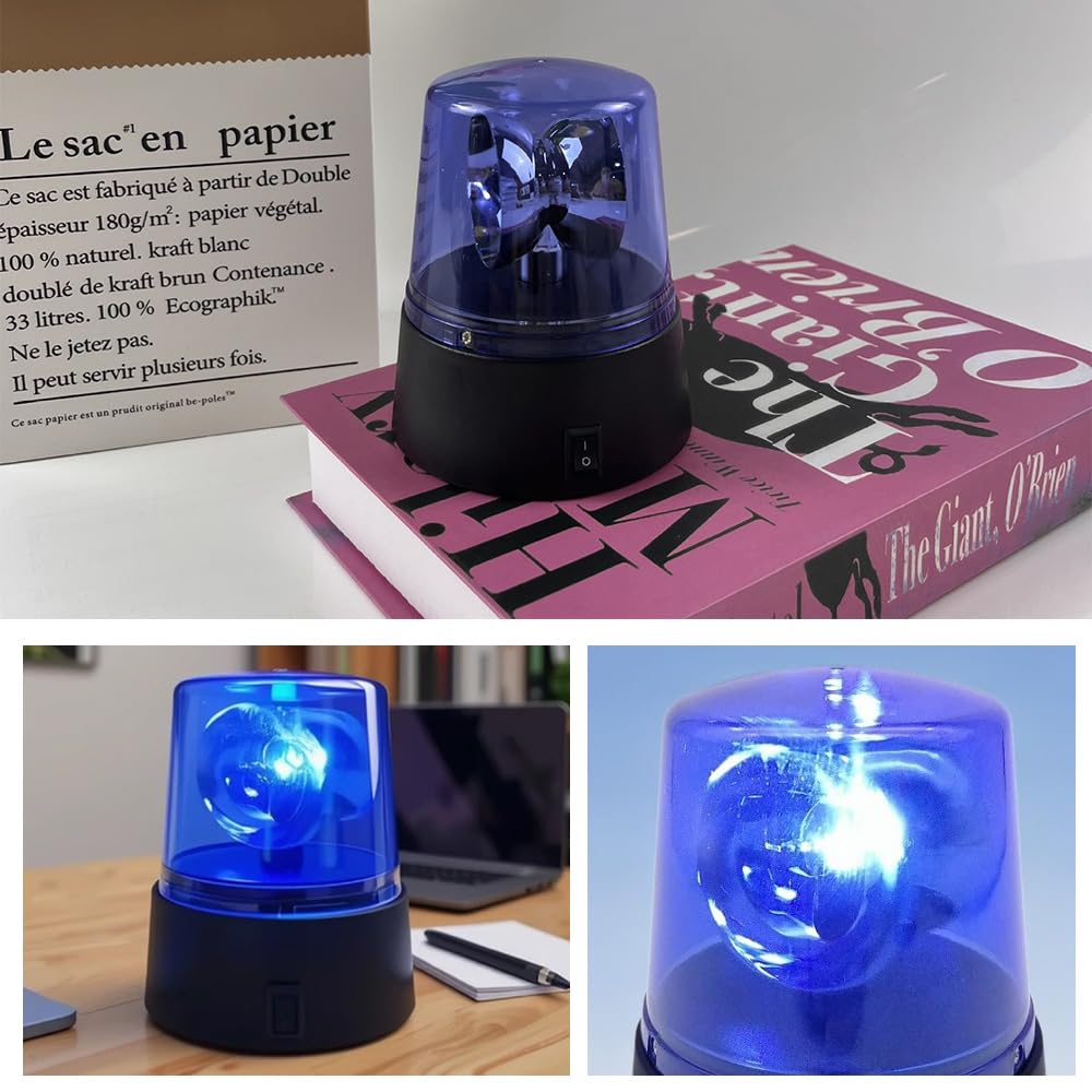 LED Warning Rotating Emergency Light for Guidance and Suitable for Work Fire and Other Construction and Public Places Battery-powered Light, Beacon,