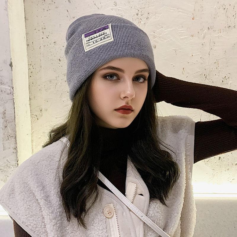 Korean Version of Autumn and Winter New Women's Outdoor Warm and Fashionable Small Basin Hat Casual Travel Color Blocking Bucket Hat