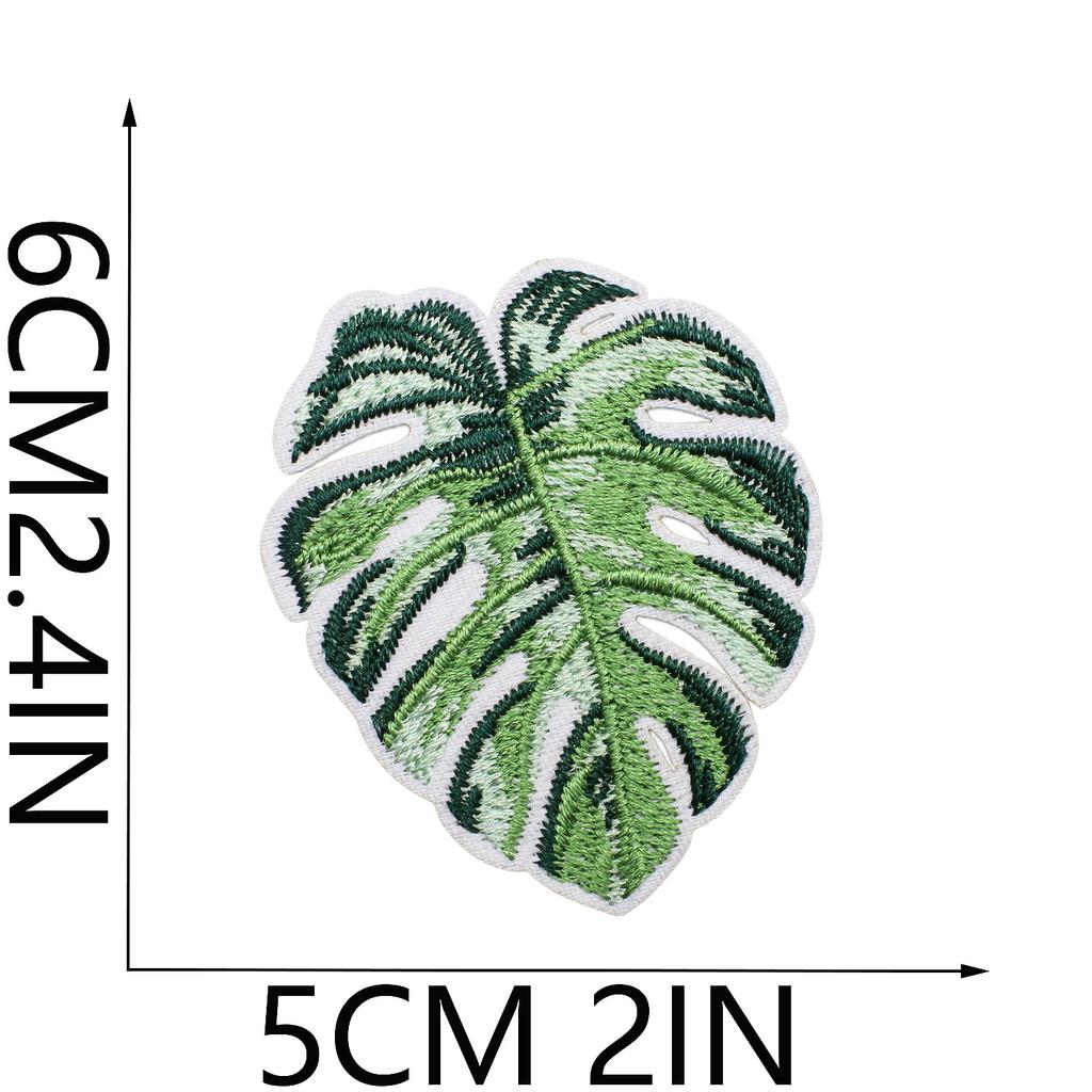 Cabin Embroidery Cloth Sticker Hawaii Travel Decoration Patch Sticker Yay Tree Pineapple Computer Embroidery Patch Flamingo