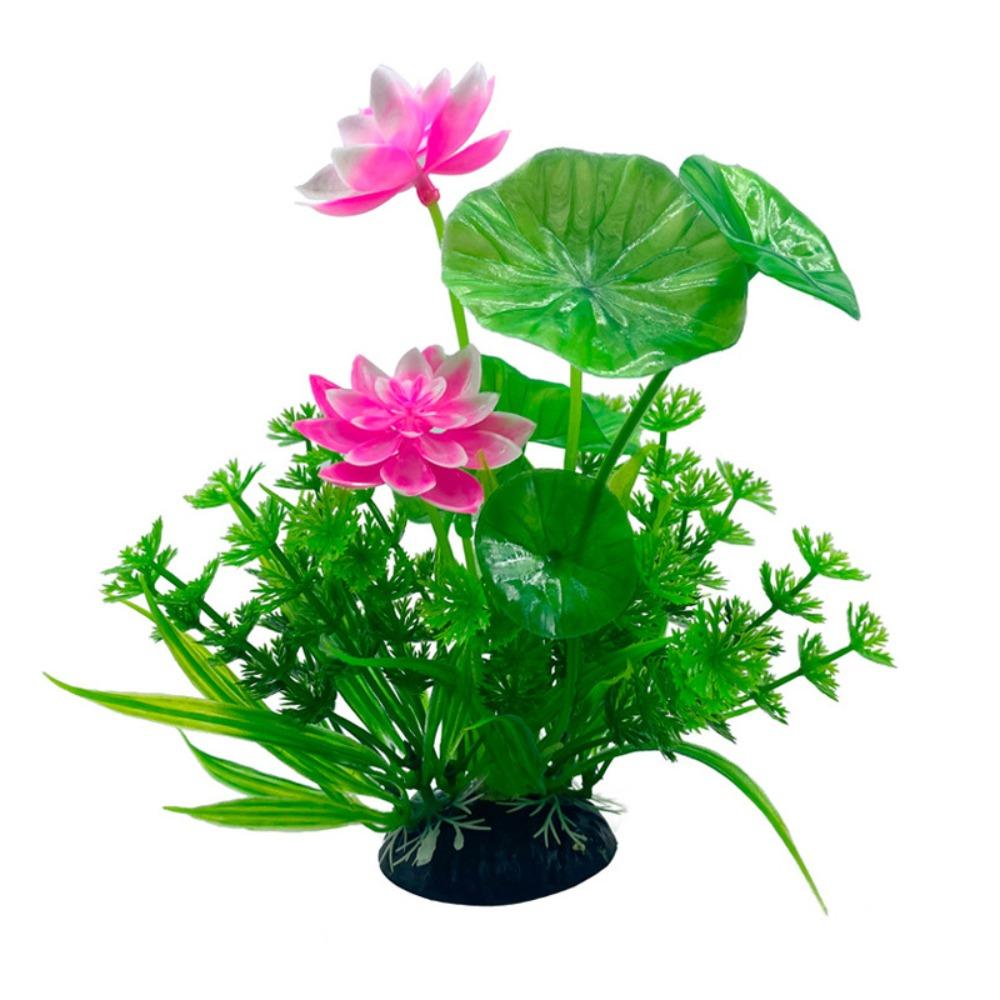 

2 шт. Имитация водных растений Креативные искусственные водоросли Водная трава Искусственные цветы лотоса Реквизит Style 2