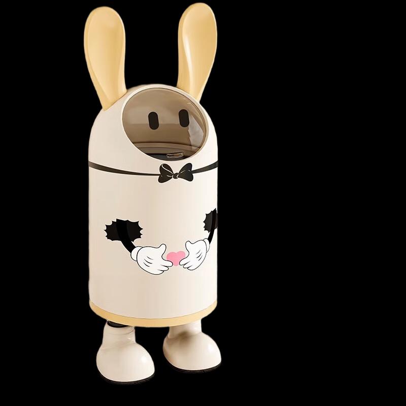 Cute Rabbit Ear Household Trash Can